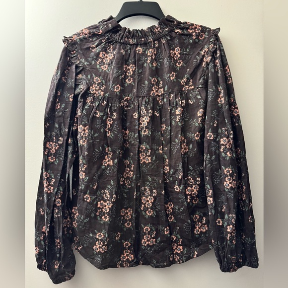 Floral Ruffle Neck Blouse By a.n.a - Picture 4 of 4